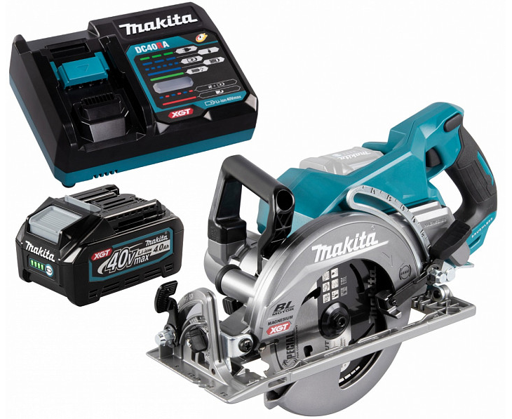 Пила дисковая аккумуляторная Makita RS002GZ+DC40RA+1хBL4040
